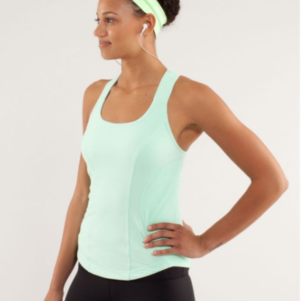 Green Lululemon Gym top